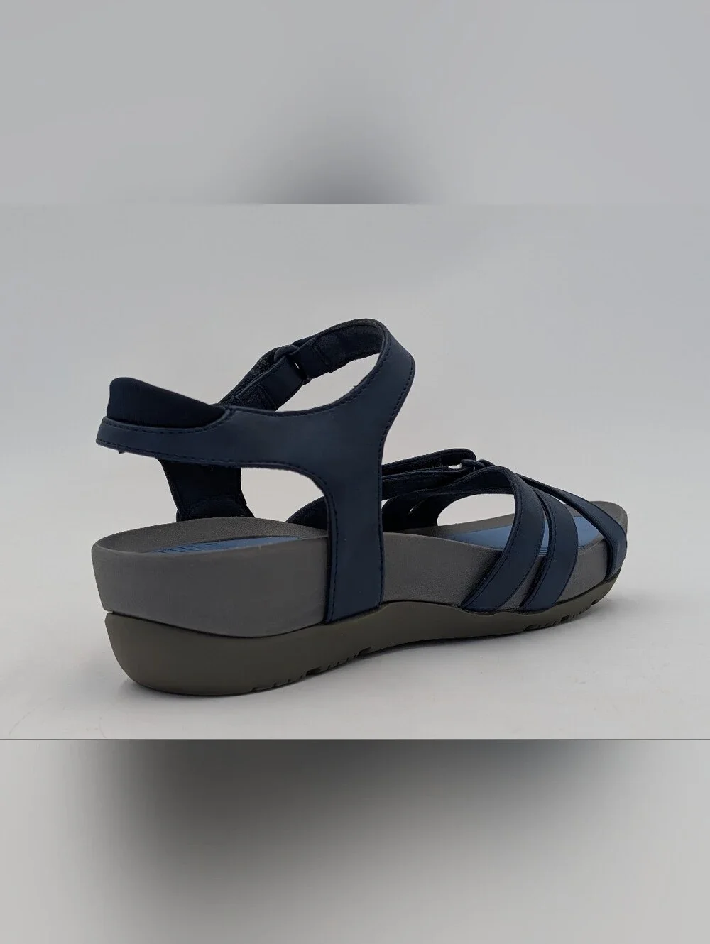 Baretraps Angey Sz 7M Women's Navy Sport Sandals Rebound Comfort Adjustable